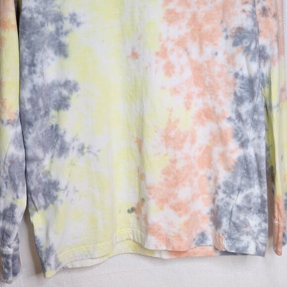 Southern Spirit Multi Color Blue Yellow Orange Tie Dye Cotton New Orleans Tee M - Picture 6 of 16